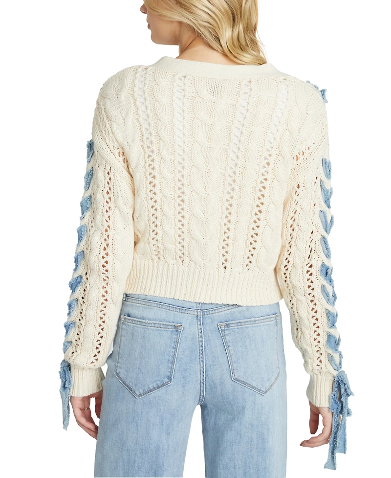 Driftwood Women's Lacey Cropped Cardigan