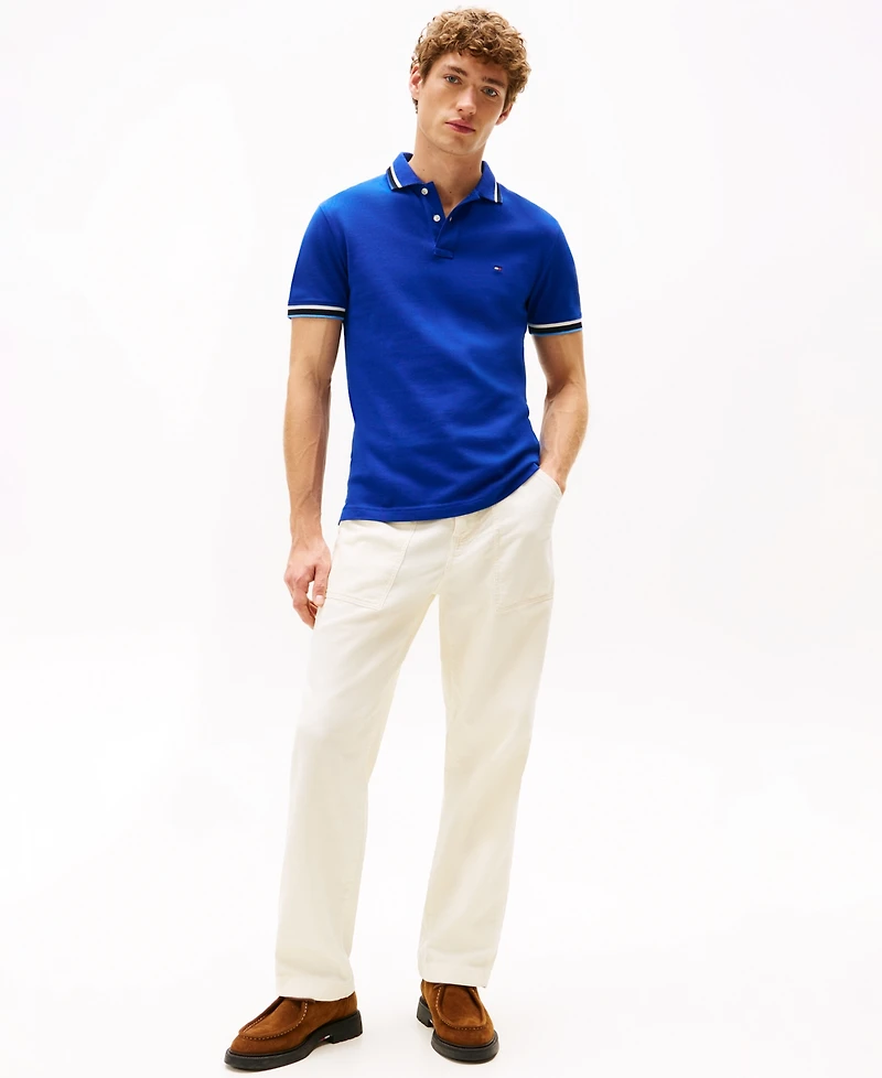 Tommy Hilfiger Men's Slim-Fit Tipped Polo Shirt