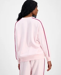 Rebellious One Juniors' Paris Chenille Patch Sweatshirt