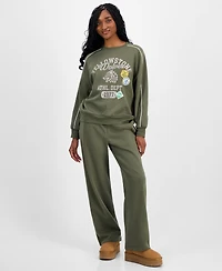 Rebellious One Juniors' Yellowstone Crewneck Sweatshirt