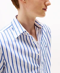 Tommy Hilfiger Men's Heritage Stripe Oxford Long Sleeve Shirt