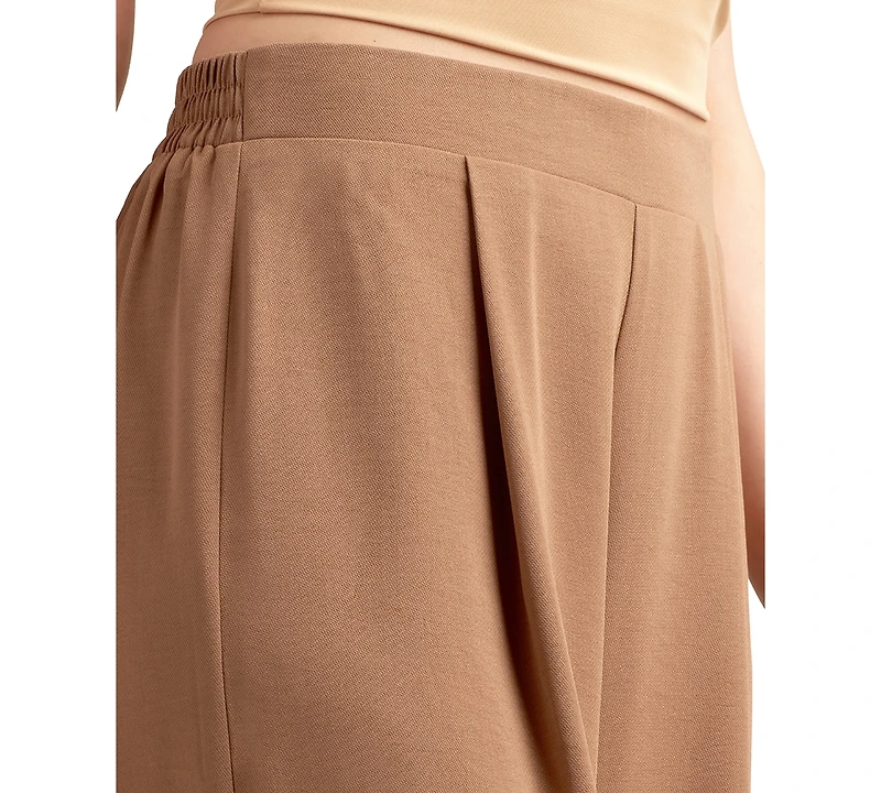 Bcx Juniors' Pleated Pull-On Wide-Leg Pants