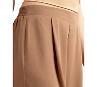 Bcx Juniors' Pleated Pull-On Wide-Leg Pants