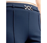 Bcx Juniors' Solid Pull-On Belted Pants