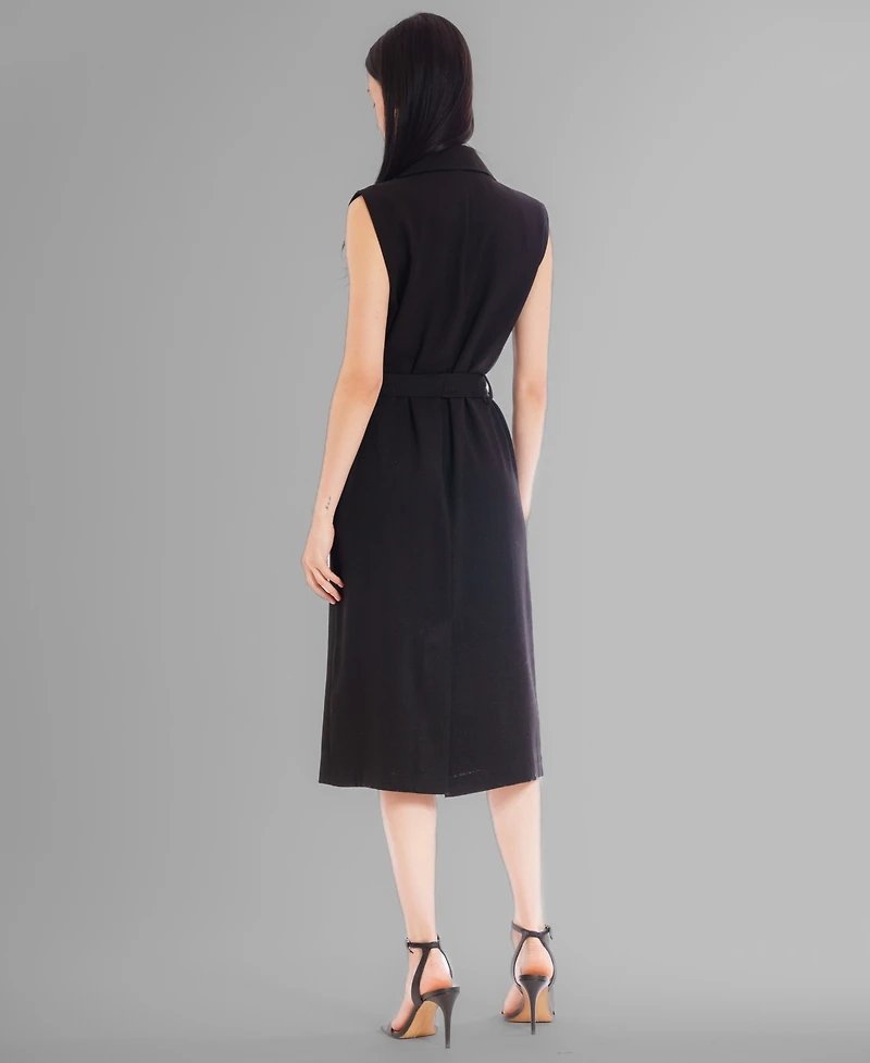 julia jordan Women's Sleeveless A-line Jacket Dress