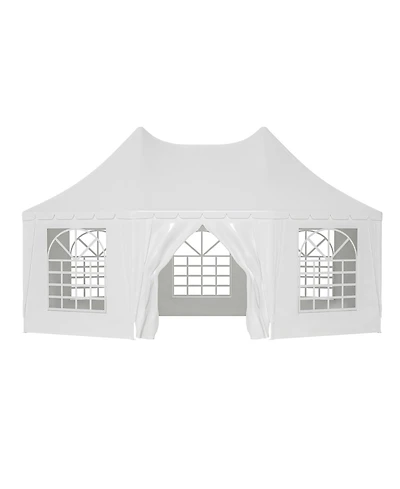 Mondawe 20x15 Ft Heavy Duty Party Tent - White Wedding & Event Shelter