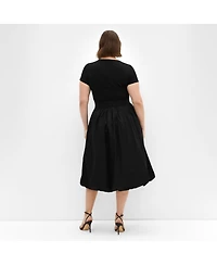City Chic Women's Plus Paris Love Dress