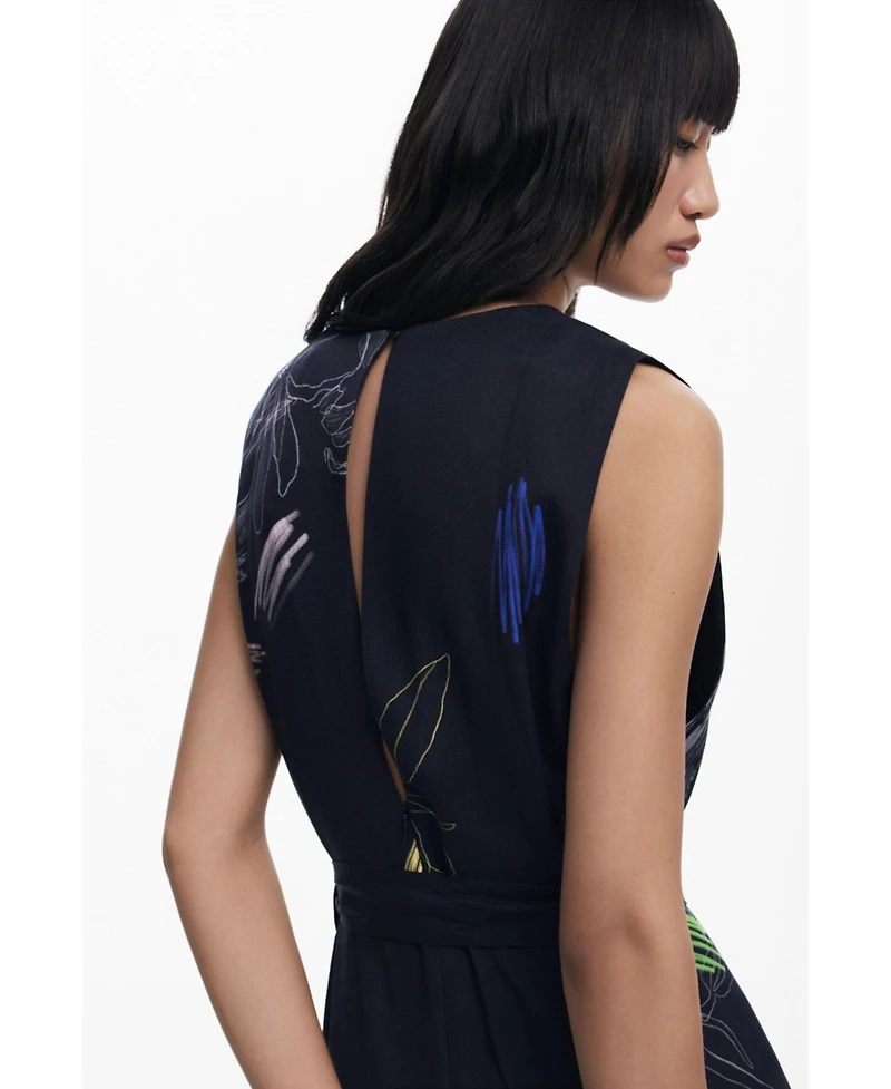 Desigual Women's Floral palazzo jumpsuit