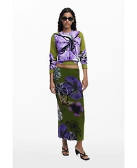 Desigual Women's Skirt designed by Mr. Christian Lacroix