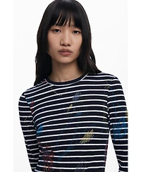 Desigual Women's Striped combined dress
