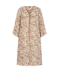 City Chic Plus Remi Leopard Print Jacket