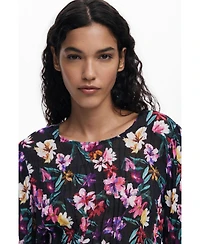 Desigual Women's Pleated floral blouse