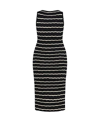 City Chic Women's Crochet Stripe Dress
