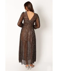 Petal and Pup Women's Lustre Long Sleeve Midi Dress
