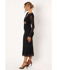 Salvatore Long Sleeve Midi Women's Dress