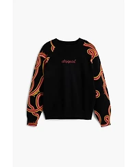 Desigual Girls Girls's Serpentine sleeve sweater