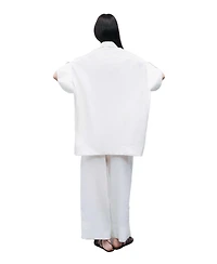 Nocturne Women's Linen Double Leg Pants
