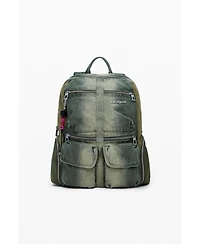 Desigual Women's Large combined denim backpack