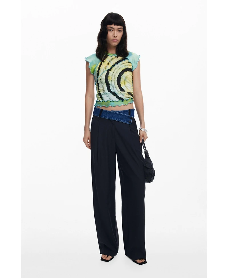 Desigual Women's Short-sleeve T-shirt with circles