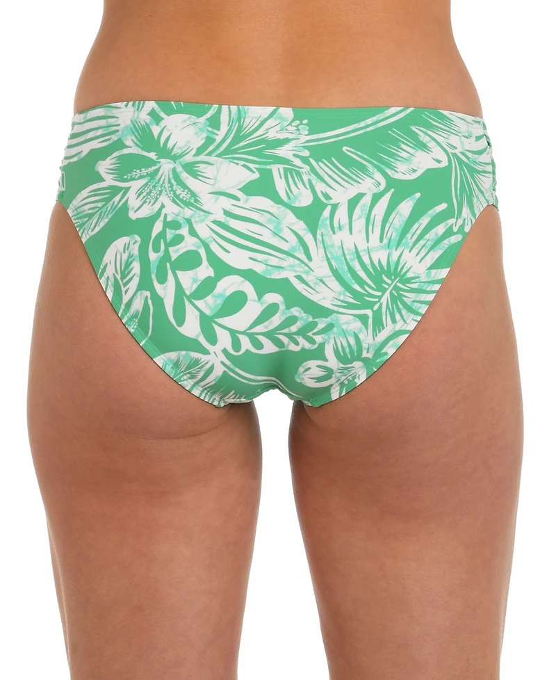 La Blanca Women's Batiki Shirred-Side Hipster Bikini Bottoms