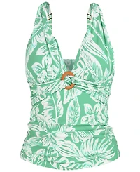 La Blanca Women's Batiki Twist-Front Tankini Top