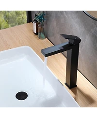 Greenspring Single Hole Single Handle Bathroom Vessel Sink Faucet With Supply Hose in Brushed Gold