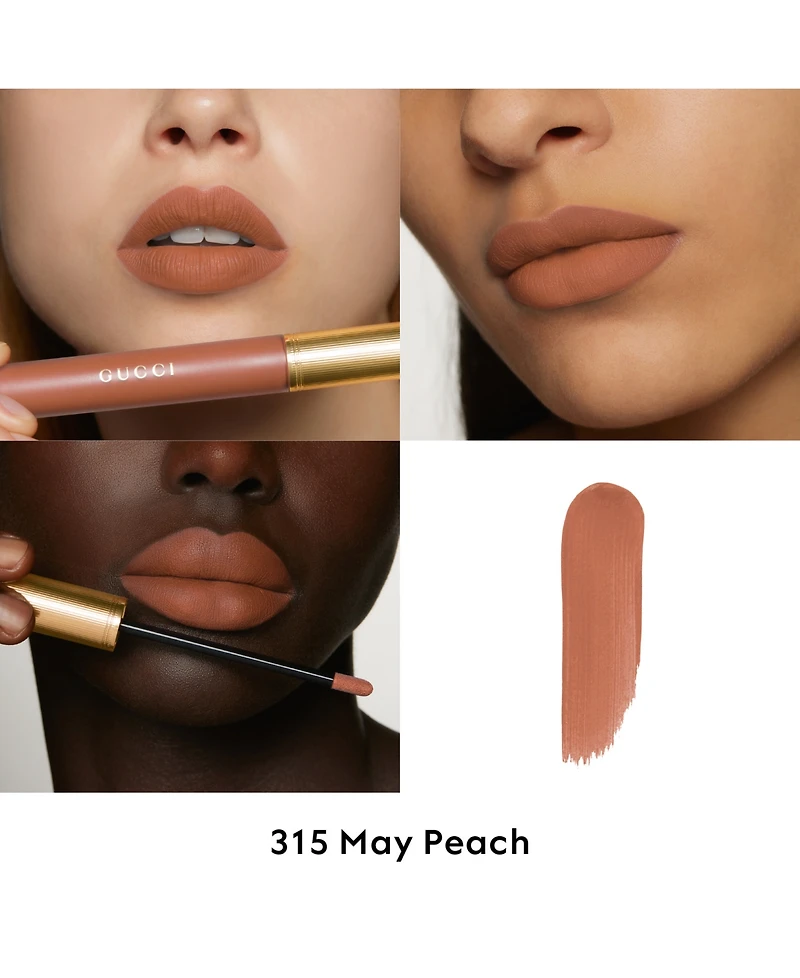 Gucci Rouge a Levres Transfer-Proof Matte Liquid Lipstick - 315