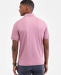 Alfani Men's Ottoman Short Sleeve Textured Quarter-Zip Polo Shirt