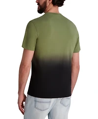 Karl Lagerfeld Paris Men's Ombre Short Sleeve Crewneck Logo T-Shirt