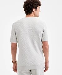 Alfani Men's Basketweave Sweater T-Shirt, Macy's Exclusive