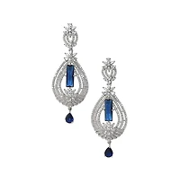 Sohi Women's Crystal Drop Earrings