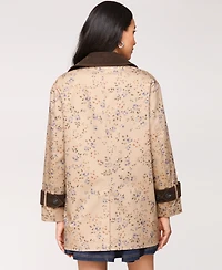 Avec Les Filles Women's Asymmetrical-Double-Breasted Oversized Trench Jacket