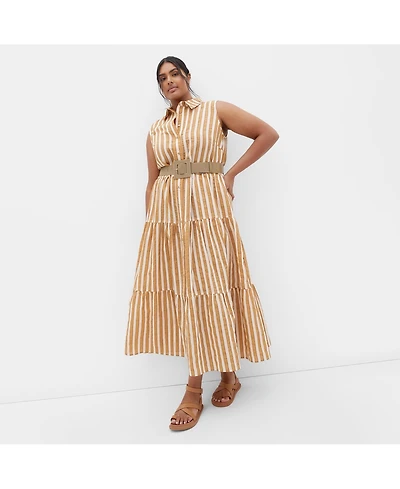 City Chic Plus Clean Lines Dress