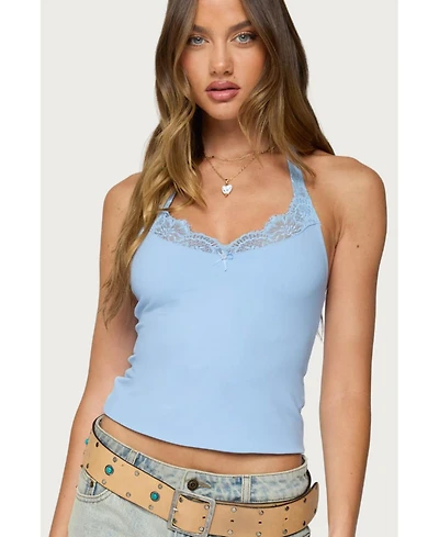 Edikted Women's Jordie Lacey Halter Top