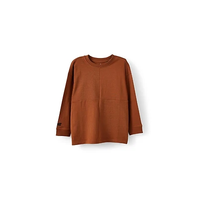 Cotton On Boys Long Sleeve Textured Splice Tee