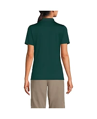 Lands' End Women's Short Sleeve Feminine Fit Rapid Dry Polo Shirt
