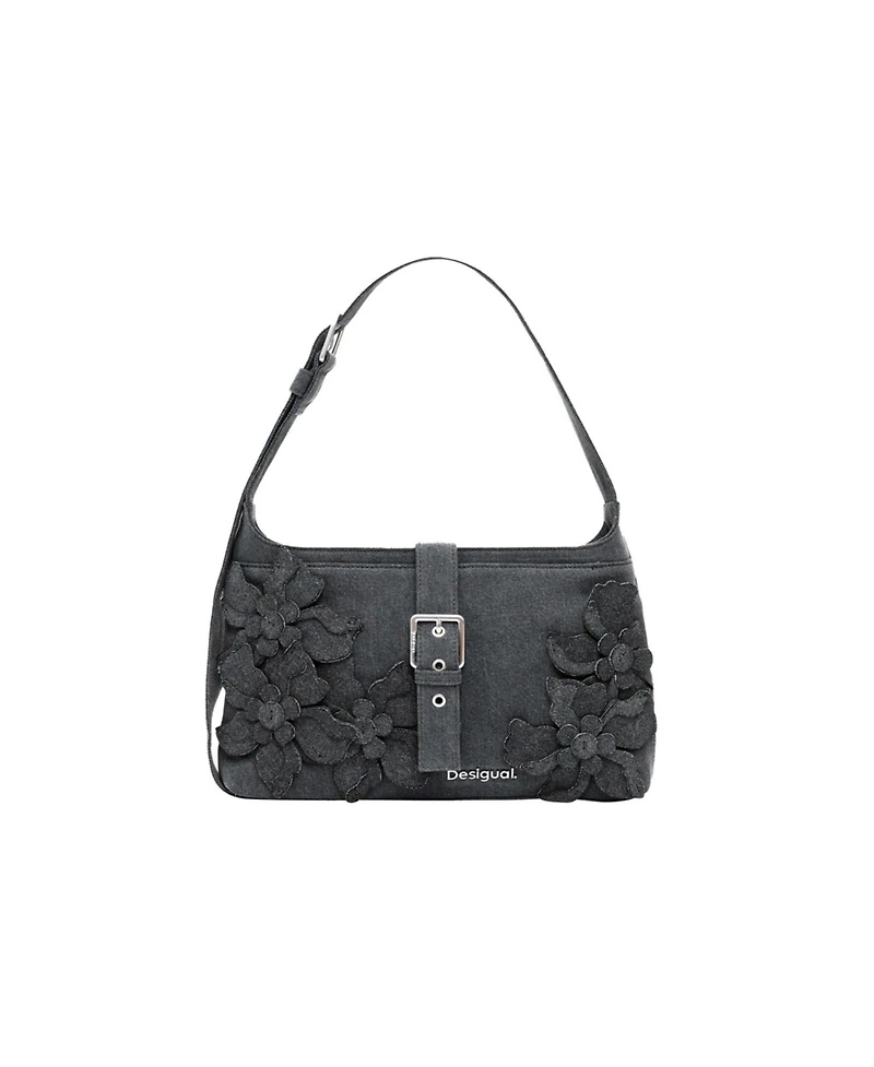 Desigual Women's Medium bag with flower appliques