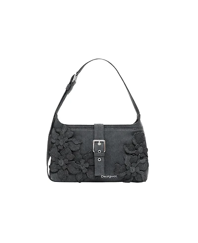 Desigual Women's Medium bag with flower appliques