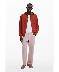 Desigual Men's Zip-knit sweater