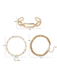 Bcbg Set of 3 Chain Link Bracelets