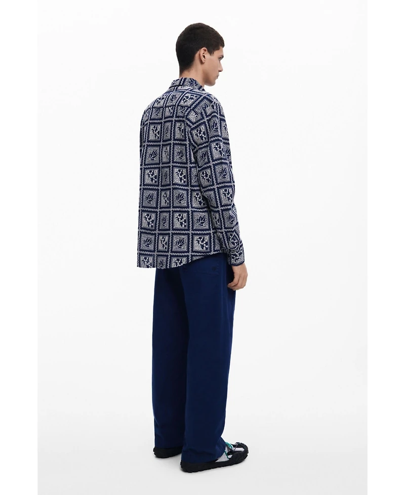 Desigual Men's Long-sleeve checkered shirt