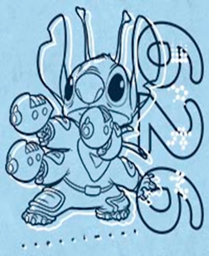 Lilo Stitch Men's 2 Six Short Sleeve T-Shirt