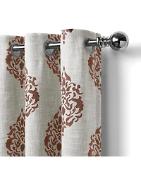 Elrene Home Fashions Navara Medallion Room Darkening Window Curtain