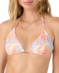 O'Neill Juniors' Almeria Tropical Venice Reversible Triangle Bikini Top