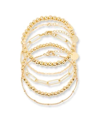 brook & york Gold Plated Makenna Chain Bracelet Set