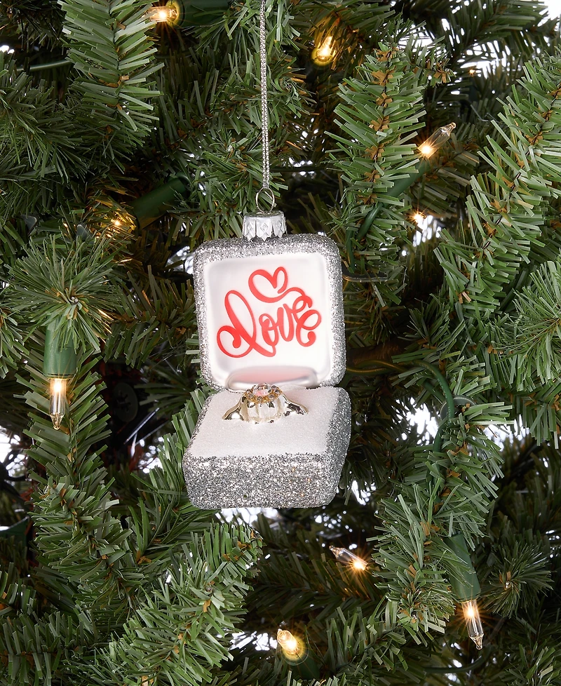 Holiday Lane Our First Wedding Ring in Box Ornament, Macy's Exclusive
