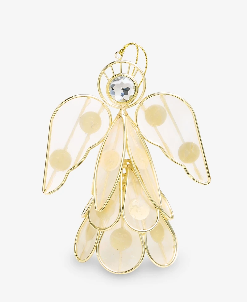 Holiday Lane Blessed Gold-Tone Angel Ornament, Macy's Exclusive