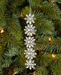 Holiday Lane Jeweled Classics Snowflake Cluster Ornament, Macy's Exclusive