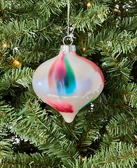 Holiday Lane Pastel Shine Rainbow Onion Ornament, Macy's Exclusive