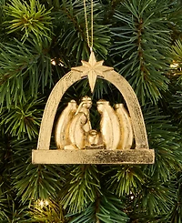 Holiday Lane Blessed Arched Nativity Scene Ornament, Macy's Exclusive